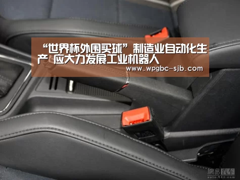 “世界杯外围买球”制造业自动化生产 应大力发展工业机器人(图2) 世界杯买球网站